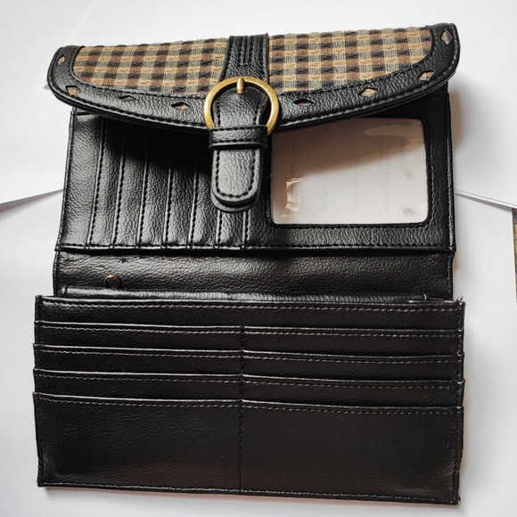 SALE - Longaberger Homestead Pattern Trifold Wallet Checkbook Case Cover NWOT - Picture 3 of 6